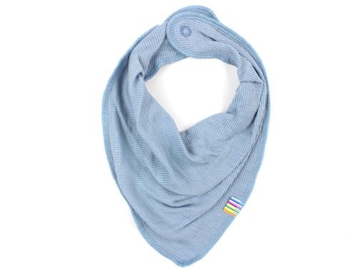 Joha babytørklæde denim blue uld/silke (2-pack)