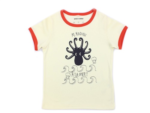Mini Rodini t-shirt octopus rød
