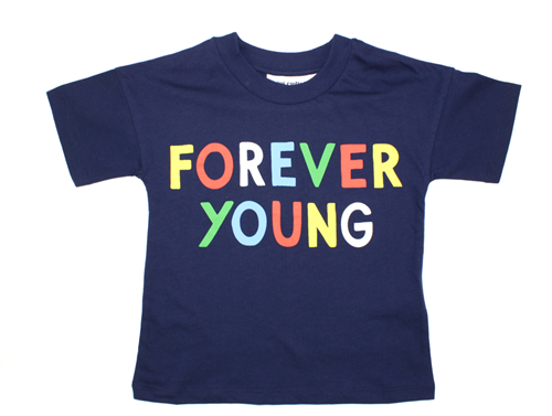 Mini Rodini t-shirt navy forever young