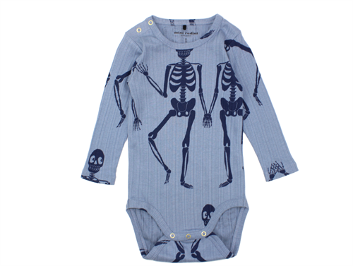 Mini Rodini body blue skeleton