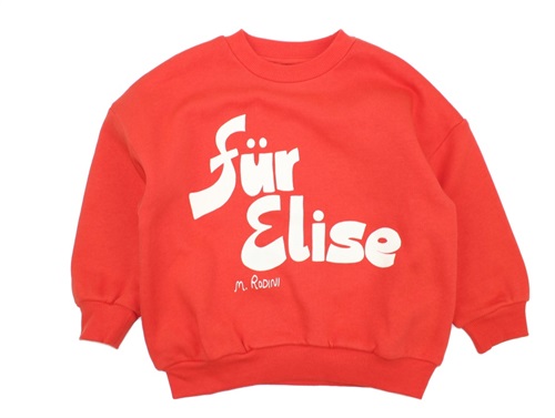 Mini Rodini sweatshirt red Für Elise