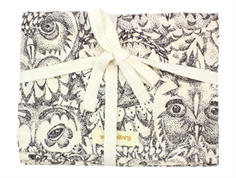 Soft Gallery Muslin stofble cream owl (3-pack)